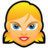 Female Face FE 5 blonde Icon